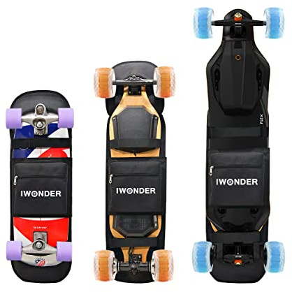 IWONDER Elektrischer Skateboard-Rucksack, Normale Skateboard-Tasche, verstellbare Schulter, Faltbarer Träger, Reiserucksack,