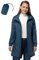 33,000ft Vêtement de pluie imperméable, poncho de pluie léger et respirant coupe-vent à capuche, fine pliable longue manteaux imperméables femme Bleu joyau XXL