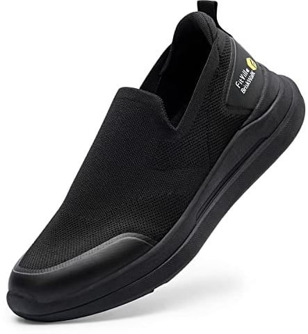 FitVille Scarpe Slip on Uomo Pianta Larga Sneaker Casual Scarpe da Passeggio Comode Scarpe da Running Leggere Pantafole Uomo per Piedi Gonfi 44 EU Larga