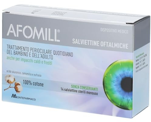 Montefarmaco Otc Afomill Salviettine Oftalmiche 14 Pezzi