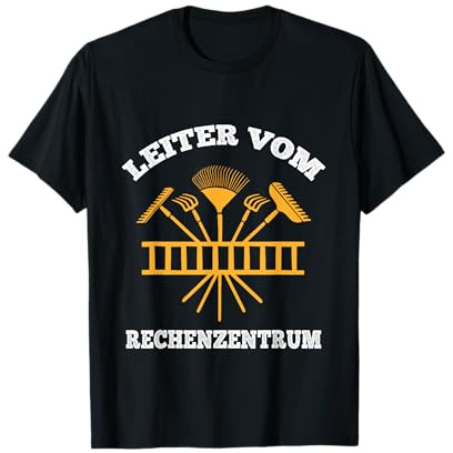 Leiter des Rechenzentrums Gärtner Gartenarbeit Blume T-Shirt