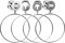 Bishilin Ohr Tunnel 6MM Edelstahl, Ohr Plugs Damen Creolen Anhänger Hoop mit Zirkonia Piercing Tunnel Ohr Expander 2er Set