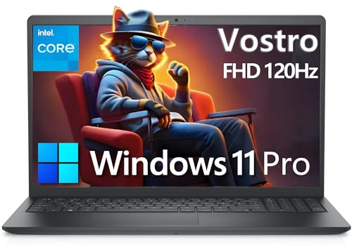 Dell 15 Laptop Computer for Business and Student, Intel Processor (Beat i5-1145G7), 32GB DDR4 RAM, 1TB PCIe SSD, Vostro 3530 15.6 120Hz FHD, WiFi, Bluetooth, Type-C, HDMI, Webcam, Windows 11 Pro
