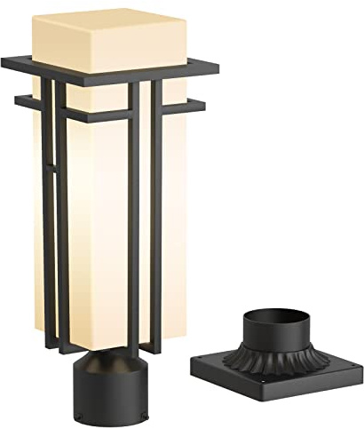 Yoenecea Outdoor Post Light Fixture Aluminum Lamp Posts Outdoor Lighting