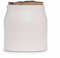 Tower NL826199 Natural Life Small Ceramic Storage Jar with Weathered Cork Lid crafted from Sustainable and Natural Materials, White
