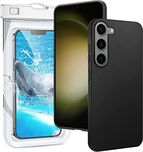 KUSINHOKA Cover per Samsung Galaxy S23 Plus + Custodia Impermeabile Smartphone Borsa, Morbido Silicone [Antiurto] [Anti-Graffio] Bumper TPU Protettiva Custodia