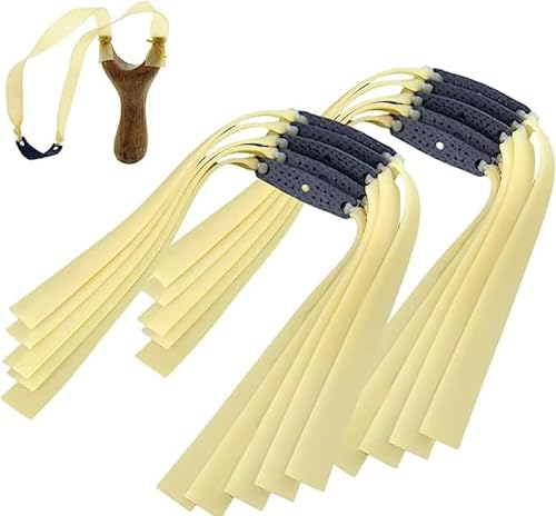 Taicols 10 Pezzi Elastici per Fionda, 2mm Catapulte da Caccia, elastico di ricambio per giocatori professionisti o fionda da caccia, Ricambio Fionda Piatta Elastici Bande in Lattice per Fionda Tubi