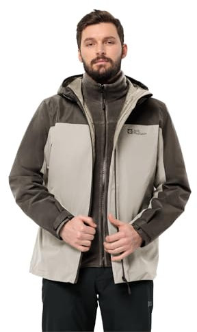 Jack Wolfskin Herren Taubenberg 3in1 Jkt M, Seal, L EU