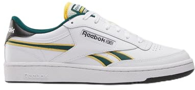 Reebok Unisex Club C Revenge Sneaker,Weiß Fierce Gold Collegiate Green,34 EU