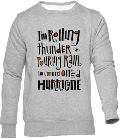 Hells Bells Unisex Jumper Herren Dammen Grau Rundhals Lange Ärmel Sweatshirt Men's Womens Grey Crew Neck Long Sleeves