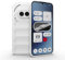 ESTH® Liquid Silicone Case for Nothing Phone (2a) with Anti-Germ Protection, Anti-Scratch Soft Microfiber Lining, High Resilience Gel Rubber Full Body Shockproof Cover, White