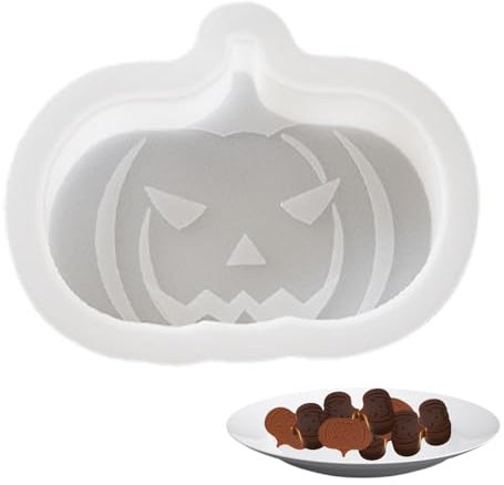Moules en silicone d'Halloween, moules en silicone pour bougies - Grand moule à gâteau en résine d’argile,Moule en forme de cercueil fantôme de toile d'araignée de chauve-souris de citrouille de crâne