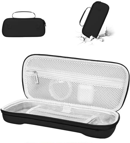 AZURAOKEY Tragetasche kompatibel mit ROG Ally X – tragbare PU-Leder-Aufbewahrungstasche für Rog Ally X Gaming Handheld und Zubehör, leichte Tasche für den täglichen Gebrauch, Reisen (nur Hülle