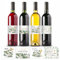 PH PandaHall 40 etiquetas adhesivas para botellas de vino de boda, flores verdes, 4 estilos, impermeables, calcomanías autoadhesivas para decoración de bodas, fiestas, 3.3 x 4 pulgadas