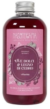 NASOTERAPIA Uve Dolci e Legno di Cedro Ricarica per Diffusore a Bastoncino 250 ml