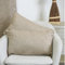 Viste tu hogar Pack 2 Cojines Rectangulares Jacquard con Estampado de Hojas, Estilo Contemporáneo, Dar Calidez, Ideal para Sofá de Salon de Otoño y Invierno, 30x50cm, Color Beige Oscuro
