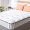 CASABEL Surmatelas Nuage 160 x 200 cm en Microfibre - Confort Optimal - Moelleux, Anti-acarien, Respirant- pour Matelas 2 Places Adulte et Enfant, Clic Clac, BZ