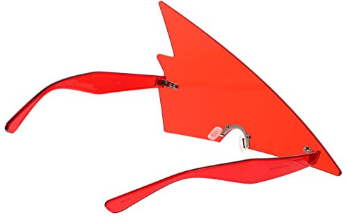 VALICLUD Lustige Dreiecks-brille Rot Partybrille Einteilig Komfortabel Für Erwachsene Festival Geschenk Beach Travel
