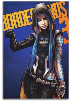 ZPAUEHFB Borderlands Poster 20 x 30 cm