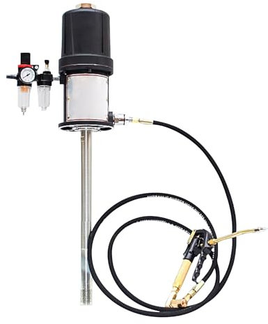 AOZENG Pompa pneumatica for Grasso con Filtro, Pompa for Grasso ad Alta Pressione a Inserimento con separatore Olio-Acqua, Pompa for Grasso for Funzionamento Continuo 24 Ore su 24