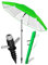 4smile Sonnenschirm Strand SunnyJoy Ø 180 cm, 3er Set - Strandschirm mit UV Schutz 50+, inkl. Sonnenschirm Schutzhülle und Bodenhülse - Strandschirm windfest stabil, Sonnenschutz Strand, Grün