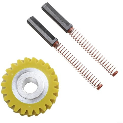 W10112253 - Mezclador de engranajes helicoidales de repuesto con cepillo de carbono compatible con electrodomésticos KitchenAid