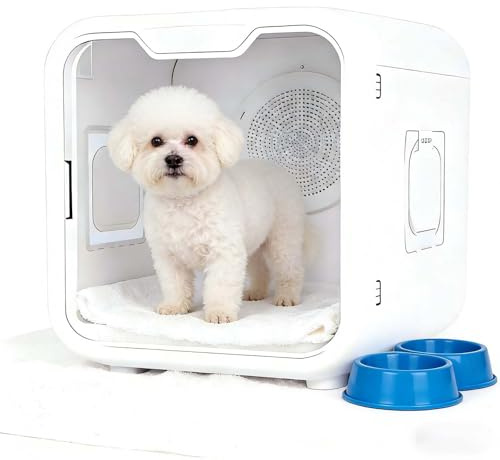 SIEEOUR Secador Automático Para Mascotas, Caja Secadora Para Animales, Caja Secadora Para Mascotas De Gran Capacidad Ultra Silenciosa Con Control Inteligente De Temperatura,Para Gatos Y Perros