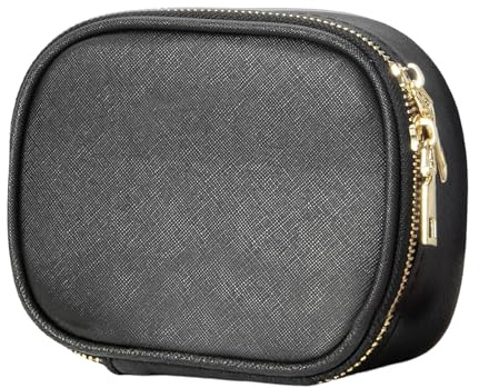 Trousse de maquillage avec miroir - Trousse de maquillage portable en PU et tissu non tissé - Trousse de maquillage avec chargement USB et lumière - 3 niveaux de luminosité réglables - Sac miroir LED