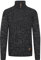 Solid SDPankraz Herren Strickpullover Troyer Grobstrick Pullover mit Zopfstrickmuster Reißverschluss 100% Baumwolle Regular fit, Größe:L, Farbe:Black (9000)