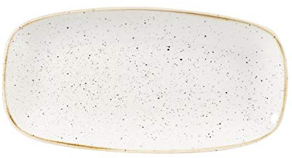 Churchill Stonecast -Oblong Plate Platte- 29,8x15,3cm, Farbe wählbar (Barley White)