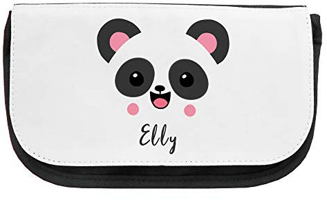 Kosmetiktasche mit Namen Elly und Panda-Motiv | Schminktasche | Viele Vornamen zur Auswahl