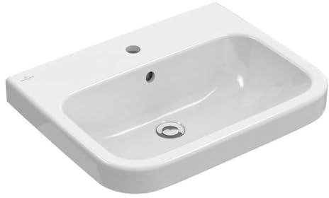 Villeroy&Boch Waschtisch Architectura 4188 650x470mm 3-LArm mittl HL durchg Überl Eckig WeißAlpin C+