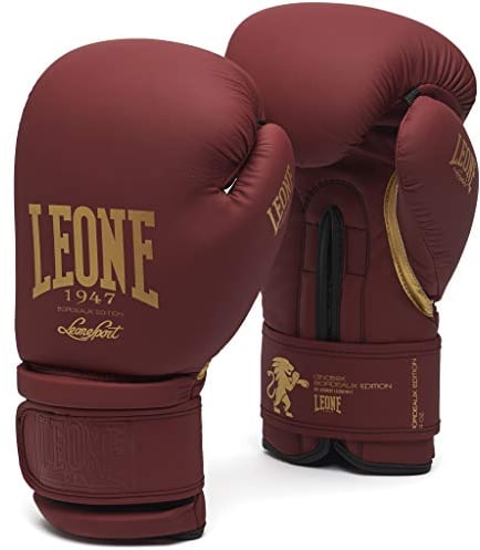 LEONE 1947, Guantes De Boxeo Edición Burdeos, Unisex Adulto, Bordeaux, 12 OZ, GN059X