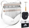 AKLOT Kalimba 17 Schlüssel Transparentes Acryl Panda Daumen Klavier Note Geschnitztes Starter Finger Piano mit Kalimba Case Tune Hammer Study Booklet Aufkleber