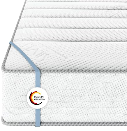 MSS e.K. Federkernmatratze Medic Silver | 180 x 200 cm | H5 | EXTRA HOCH 24 cm (Kernhöhe: 22 cm) | 7 Körper-Liegezonen | TASCHENFEDERKERN | Komfortschaum | exklusiver Borderbezug