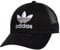 adidas Originals Herren Icon Trucker Structured Precurve Snapback Cap, Schwarz/Weiß/Grau, Einheitsgröße