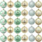 Weihnachtskugeln Weihnachtsbaumschmuck Deko Set,30 Stück Grün Kunststoff Weihnachtsbaumkugeln Box mit Aufhänger Weihnachtsbaum Bälle Dekorationen für Weihnachten