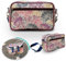 Lenkertasche Fahrradtasche aus bedruckter Plane, mit abnehmbarem Schultergurt, für Frauen Wasserdicht Bike Bag - Design Veranillo