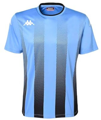 Kappa Herren BUGO T-Shirt, Hellblau, Schwarz, M