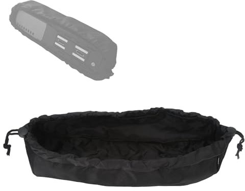 Waterproof E-Bike Battery Cover, Battery Cover Waterproof Bag, Battery Protective Cover, Dustproof Cloth Battery Protective Drawstring Bag Accessories for Electric Bicycle, Black