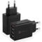 2 Stück USB Ladegerät, Insgesamt 33W Quick Charge 3.0 Schnellladegerät Mehrfach Ladestecker USB Netzteil für Samsung Galaxy A13 A14 A53 S21 S20 S10 S9 S8 S7 Note 9, iPhone 12 13 14 Pro X 8 7 6s