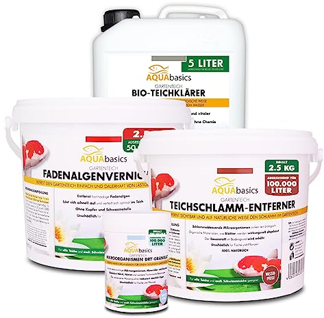 AQUAbasics 4er Teichpflege Komplett-Set 'Frühling & Sommer'