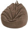 FANSU Sitzsack Waschbar, Sitzsack Ohne Füllung, Sitzsack-StuhlbezugIndoor Outdoor, Sitzsäcke für Kinder Erwachsene, Kordsamt Textile Aufbewahrung (100x120cm,Braun)