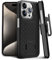 MOTIVE for iPhone 15 Pro Max Case with Belt Clip, Shell Holster Combo for Apple iPhone 15 Pro Max Holster, Slim Rugged Case, Drop Shockproof Protective Cover & Kickstand, 6.7 inch | Black