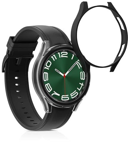 kwmobile 2x Protezione schermo compatibile con Samsung Galaxy Watch 6 Classic 43mm - Cover display Fitnesstracker - non include il Tracker