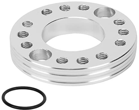 Vergaser-Abstandshalter-Ansaugkrümmer-Drehplatte, 28 Mm, 14 Positionen, Einfache Installation, Garantierte Qualität, 5 Farben Zur Auswahl, für XR50-Serie (SILVER)