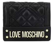 Love Moschino Geldbörse gequilltes PU schwarz Gold, 000-Black Galv Gold, Einheitsgröße