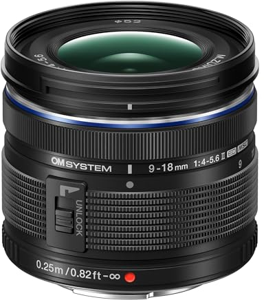OM SYSTEM Objectif M.Zuiko Digital ED 9-18mm f/4-5.6 II Garantie 2 ans