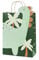 Geschenktüte Dinosaurier mit Henkel 24x37x10cm - Papiertüten zum Befüllen für Gastgeschenke und Mitgebsel - Partytüten Kindergeburtstag Dino Mottoparty - Grün