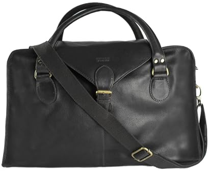 Zerimar Vintage Reisetasche | Reisekoffer aus Leder | Große Reisetasche | Reisetaschen | Maße der Reise-Aktentasche: 50 x 31 x 23 cm